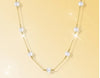 Wholesale Simple Style Solid Color Sterling Silver Patchwork Necklace