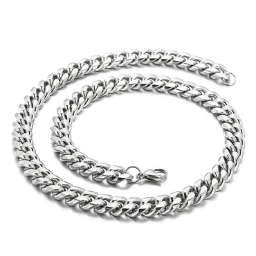 Wholesale Simple Style Solid Color Titanium Steel Chain Necklace