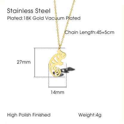 304 Stainless Steel 18K Gold Plated Simple Style Irregular Plating Solid Color Pendant Necklace