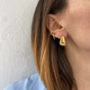 Wholesale Simple Style Stainless Steel Electroplated Dropshaped Women's Earrings