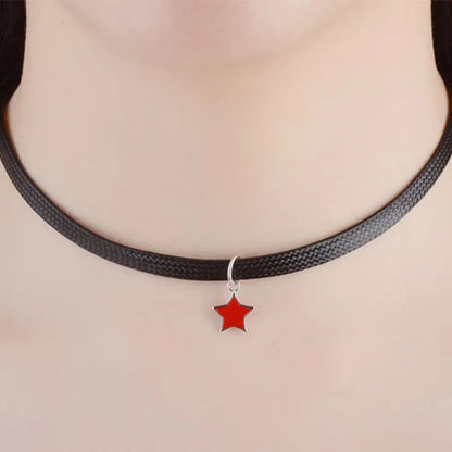 Wholesale Simple Style Star Copper Patchwork Choker