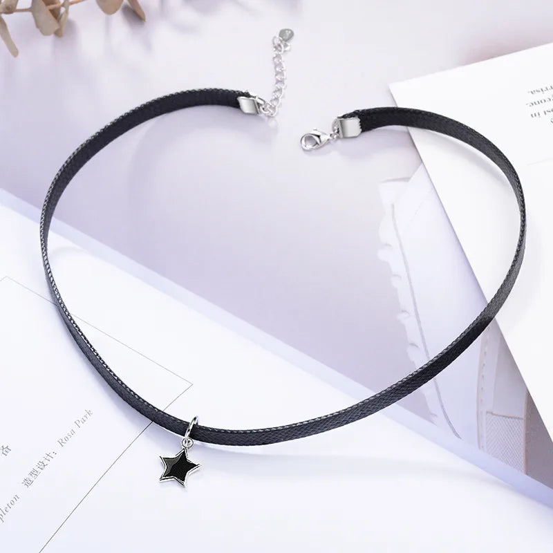 Wholesale Simple Style Star Copper Patchwork Choker