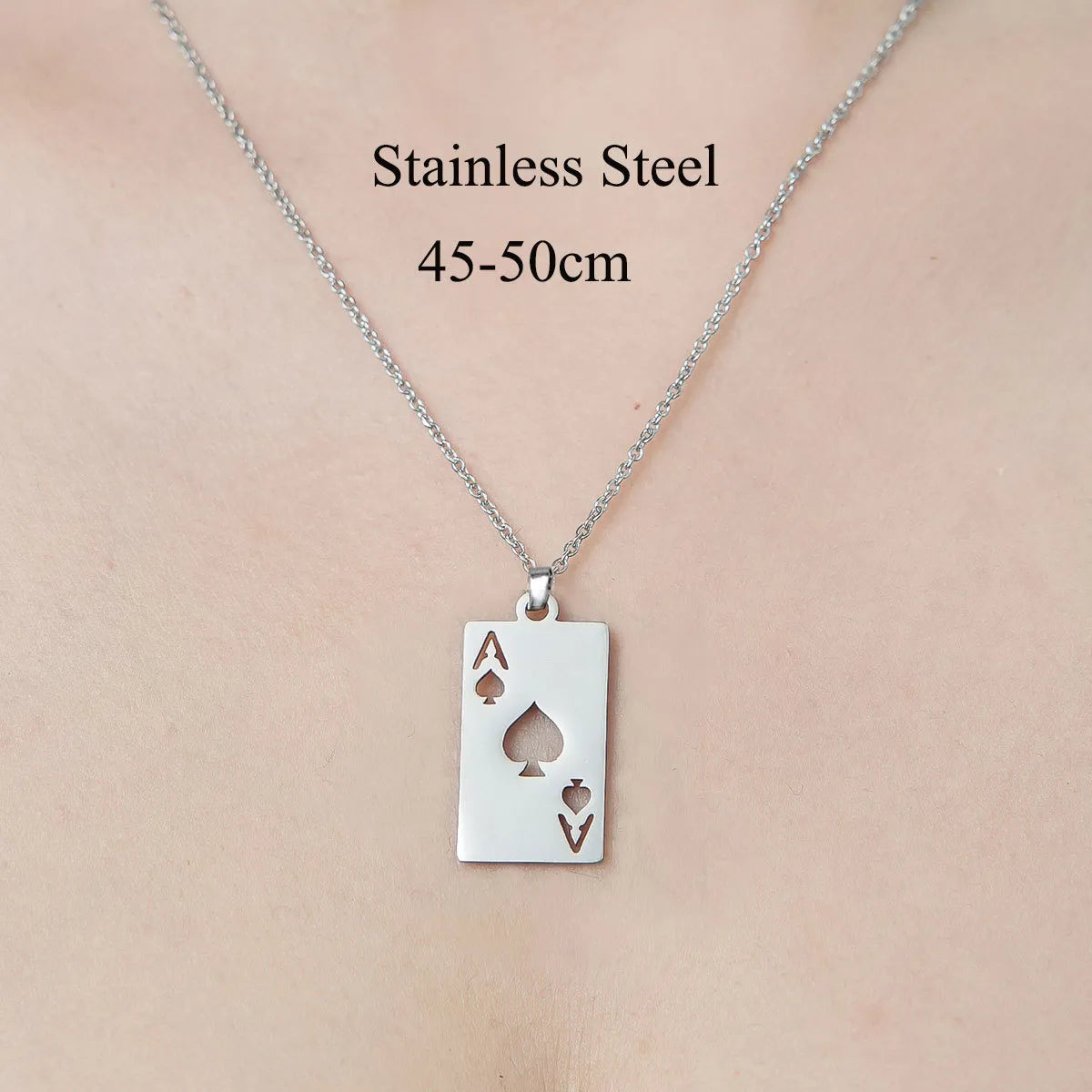 201 Stainless Steel Simple Style Polishing Plating Star Heart Shape Flower Pendant Necklace