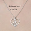 201 Stainless Steel Simple Style Polishing Plating Star Heart Shape Flower Pendant Necklace