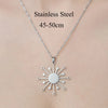 201 Stainless Steel Simple Style Polishing Plating Star Heart Shape Flower Pendant Necklace