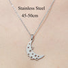 201 Stainless Steel Simple Style Polishing Plating Star Moon Mushroom Pendant Necklace