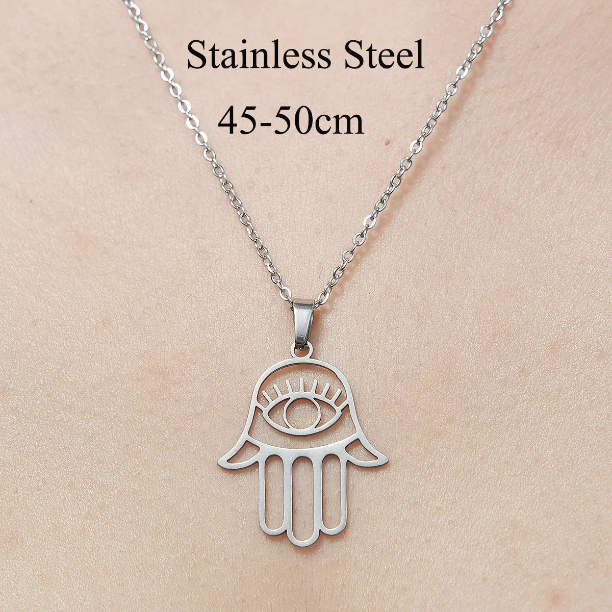 201 Stainless Steel Simple Style Polishing Plating Star Moon Mushroom Pendant Necklace