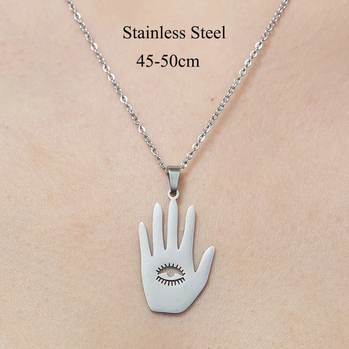 201 Stainless Steel Simple Style Polishing Plating Star Moon Mushroom Pendant Necklace