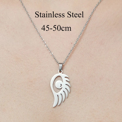 201 Stainless Steel Simple Style Polishing Plating Star Moon Mushroom Pendant Necklace