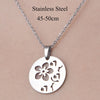 201 Stainless Steel Simple Style Polishing Plating Tree Snowflake Skull Pendant Necklace