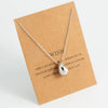 Wholesale Simple Style Water Droplets Stainless Steel Plating 18k Gold Plated Pendant Necklace