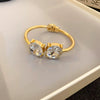 Wholesale Simple Temperament High Sense Light Luxury Niche Cold Wind Alloy Electroplated Bracelet