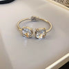 Wholesale Simple Temperament High Sense Light Luxury Niche Cold Wind Alloy Electroplated Bracelet