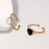 Wholesale Simple Temperament Stainless Steel Gold Plated Geometric Opening Ring For Women