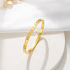Wholesale Simple Titanium Steel Fourleaf Clover Women's Fashion Light Luxury Elegant Electroplated Bracelet