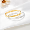 Wholesale Simple Titanium Steel Fourleaf Clover Women's Fashion Light Luxury Elegant Electroplated Bracelet
