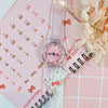 Wholesale Simple Transparent Cartoon Style Plastic And Silicone Watch With Heart Shape For Girls