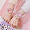Wholesale Simple Transparent Cartoon Style Plastic And Silicone Watch With Heart Shape For Girls