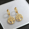 Wholesale Simple Tree Of Life Stainless Steel Electroplated Jewelry Set For Women