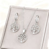 Wholesale Simple Tree Of Life Stainless Steel Electroplated Jewelry Set For Women