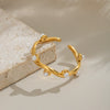 Wholesale Simple Versatile Geometric Pearl Ring For Women Stainless Steel With Electroplating