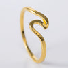 Wholesale Simple Wave Alloy Silver Plated Women's Jewelry Ring
