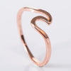 Wholesale Simple Wave Alloy Silver Plated Women's Jewelry Ring