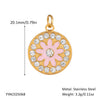 Wholesale Small Animal Accessories Pendant Ocean Style High End Cute Elegant Stainless Steel Waterproof With Sea Life Pattern Pvd Vacuum Real Gold Electroplating