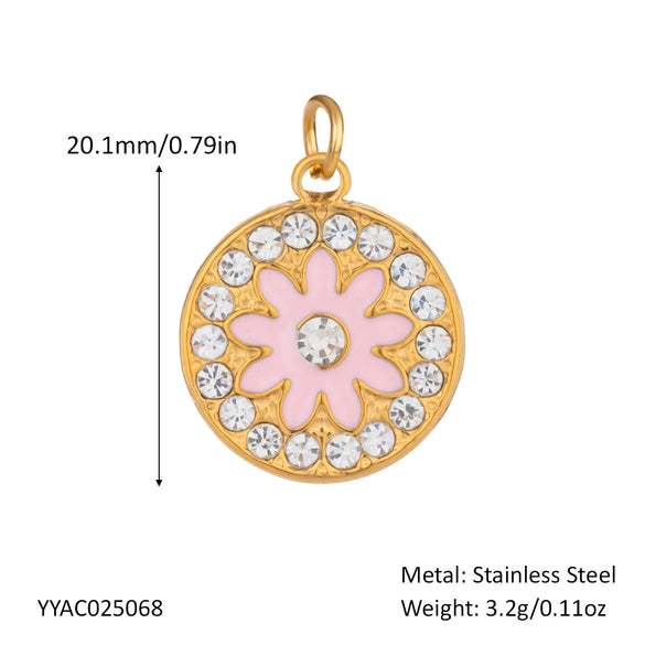 Wholesale Small Animal Accessories Pendant Ocean Style High End Cute Elegant Stainless Steel Waterproof With Sea Life Pattern Pvd Vacuum Real Gold Electroplating