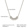 Wholesale Small Beaded Snake Chain Stainless Steel Necklace For Women With Geometric Design And Pvd Furnace Vacuum Real Gold Plating