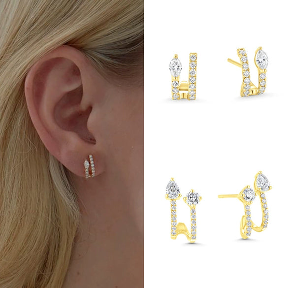 Wholesale Small Fresh Style Earrings With Letters Numbers Text Pattern