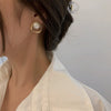 Wholesale Small Pearl Stud Earrings With 925 Silver Needles And Mosquito Coil Ear Clips Geometric Alloy Earrings Set With Pearls Simple Style