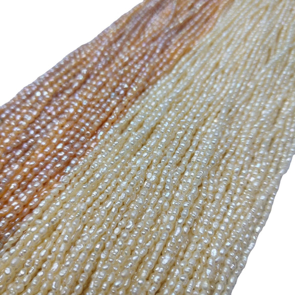 Wholesale Small Riceshaped Natural Freshwater Pearl Necklace For Clothing Accessories Materials