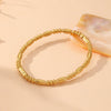 Wholesale Smooth Buckle Bamboo Style Titanium Steel Bracelet With Electroplating