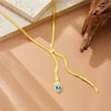 Wholesale Snake Bone Chain Ladies Necklace Stainless Steel Gold Plated Animal Zodiac Style