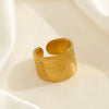Wholesale Snake Ring Stainless Steel Animal Zodiac Style 18K Gold Plated For Women