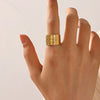 Wholesale Snake Ring Stainless Steel Animal Zodiac Style 18K Gold Plated For Women