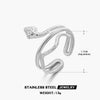 Wholesale Snake Ring Stainless Steel 18K Gold Plated Animals Zodiac Punk Style For Women