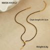 Wholesale Snake Zodiac Animal Style Stainless Steel 18K Electroplated Diamond Earrings And Necklace Set