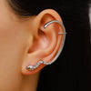 Wholesale Snakeshaped Copper Electroplated Diamondencrusted Ear Cuffs For Women