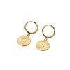 Wholesale Snakeshaped Geometric Stainless Steel 14K Gold Plated Earrings For Women