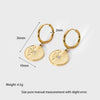 Wholesale Snakeshaped Geometric Stainless Steel 14K Gold Plated Earrings For Women