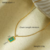 Wholesale Snakeshaped Religious Element Stainless Steel Necklace With Electroplating Treatment