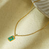 Wholesale Snakeshaped Religious Element Stainless Steel Necklace With Electroplating Treatment