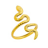 Wholesale Snakeshaped Stainless Steel Ring With Electroplating Geometric And Animal Zodiac Design