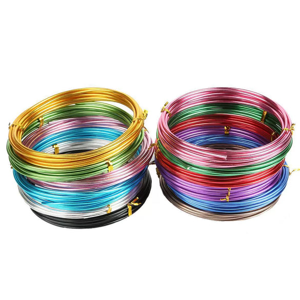 Wholesale Soft Aluminum Wire For Diy Handmade Crafts Color Round Aluminum Wire For Bicycle Ornaments