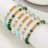Wholesale Soft Clay Bracelet Set Geometric Polymer Ccb Handmade Unisex Friendship Couple Bracelet