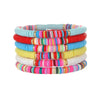 Wholesale Soft Clay Copper Beads Acrylic Geometric Handmade Unisex Bracelet