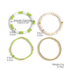 Wholesale Soft Pottery Bohemian Letter Beaded Bracelet For Women With Heart Star Geometric Patterns And Electroplating Treatment