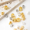 Wholesale Spacer Beads Alloy 18K Goldfilled Hollow Flower Shaped Electroplating Minimalist Diy Pendant